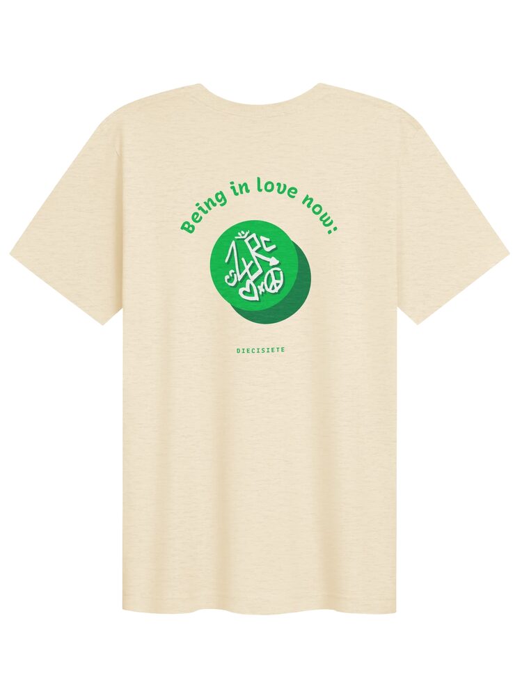 DIECISIETE Haiku Hidden Messages Tee, Heather Natural, photo 2
