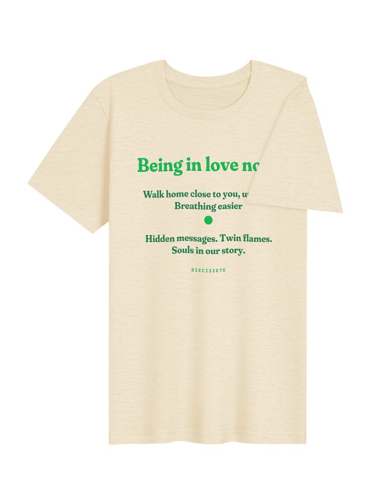 DIECISIETE Haiku Hidden Messages Tee, Heather Natural, photo 4
