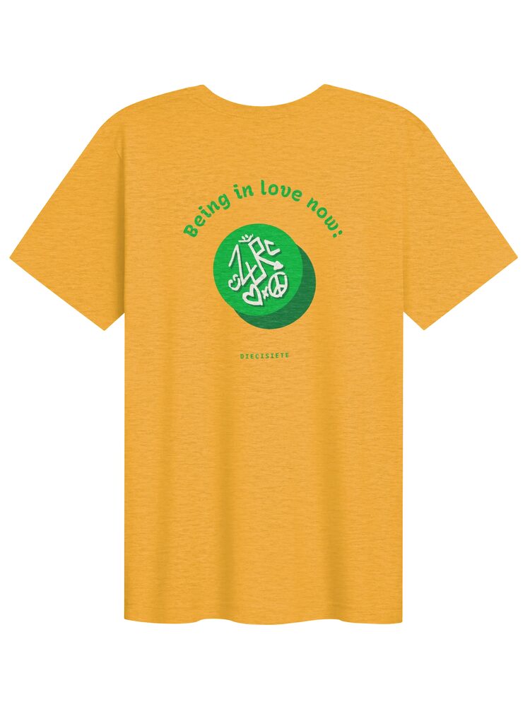 DIECISIETE Haiku Hidden Messages Tee, Heather Yellow Gold, photo 2