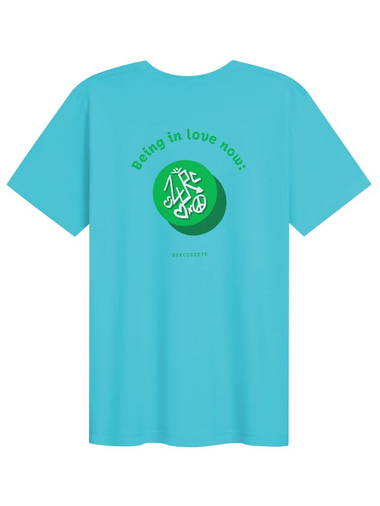 DIECISIETE Haiku Hidden Messages Tee, Turquoise, photo 2