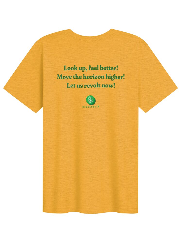 DIECISIETE Rebel Horizon Tee, Heather Yellow Gold, photo 2