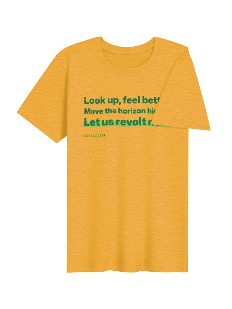 DIECISIETE Rebel Horizon Tee, Heather Yellow Gold, photo 4