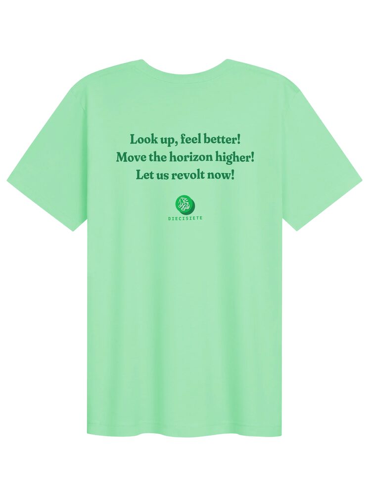 DIECISIETE Rebel Horizon Tee, Mint, photo 2