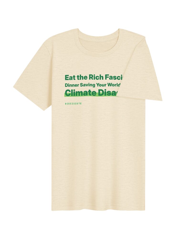 Eat the Rich Fascists T-Shirt, Heather Natural, photo 4