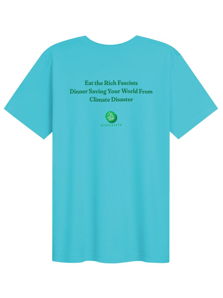 Eat the Rich Fascists T-Shirt, Turquoise, photo 2