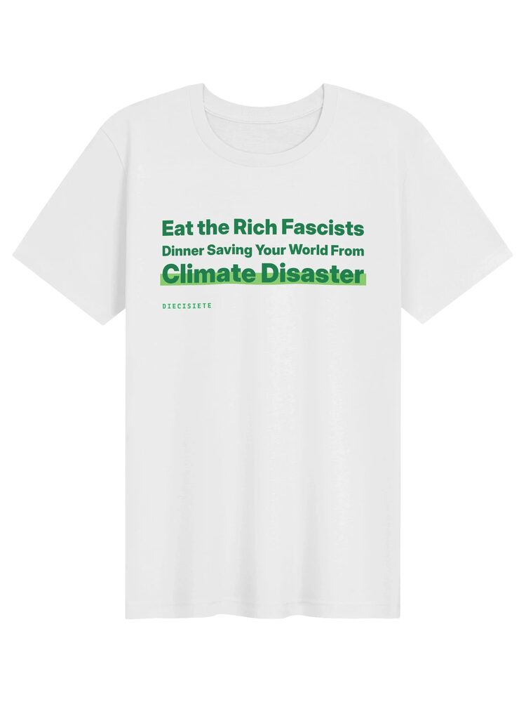 Eat the Rich Fascists T-Shirt, White