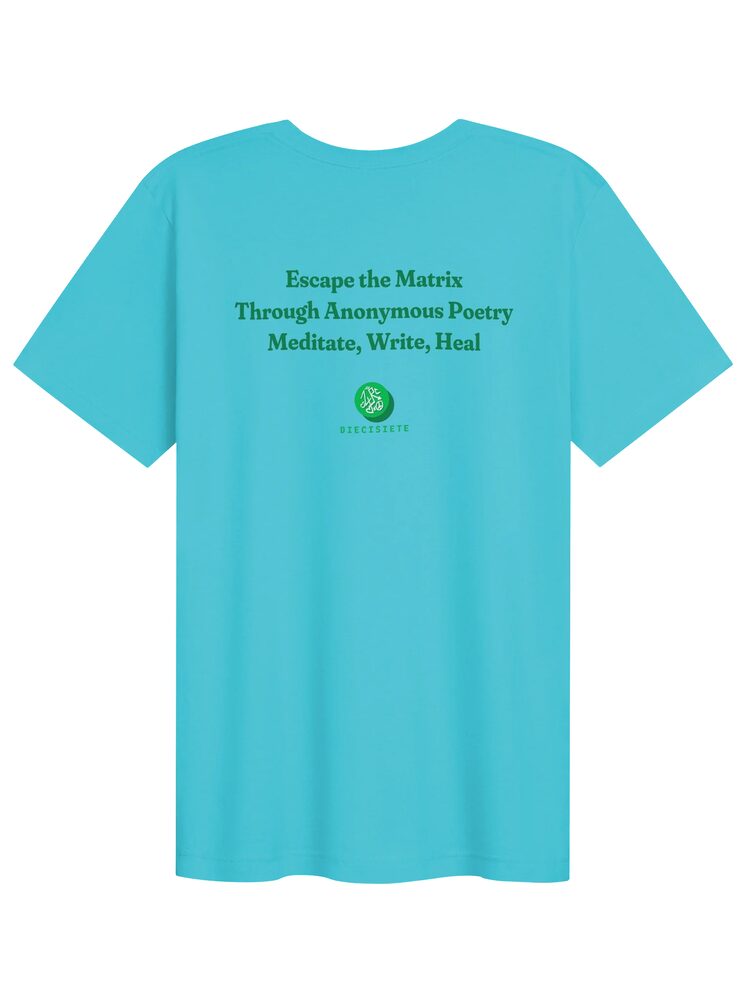 Escape the Matrix Poetry Tee, Turquoise, photo 2