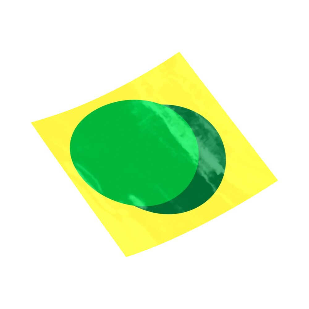 HOLO ZURC Sticker YELLOW; Kiss-cut, Blank, Grey, photo 4