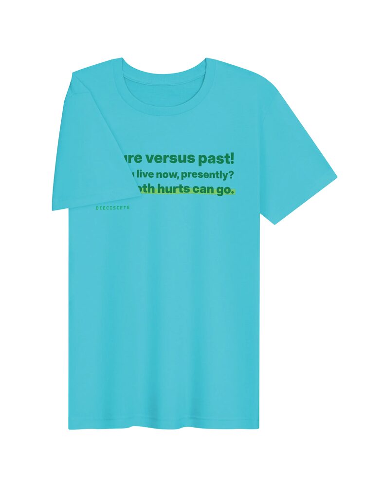 Live Now, Let Go Tee, Turquoise, photo 3