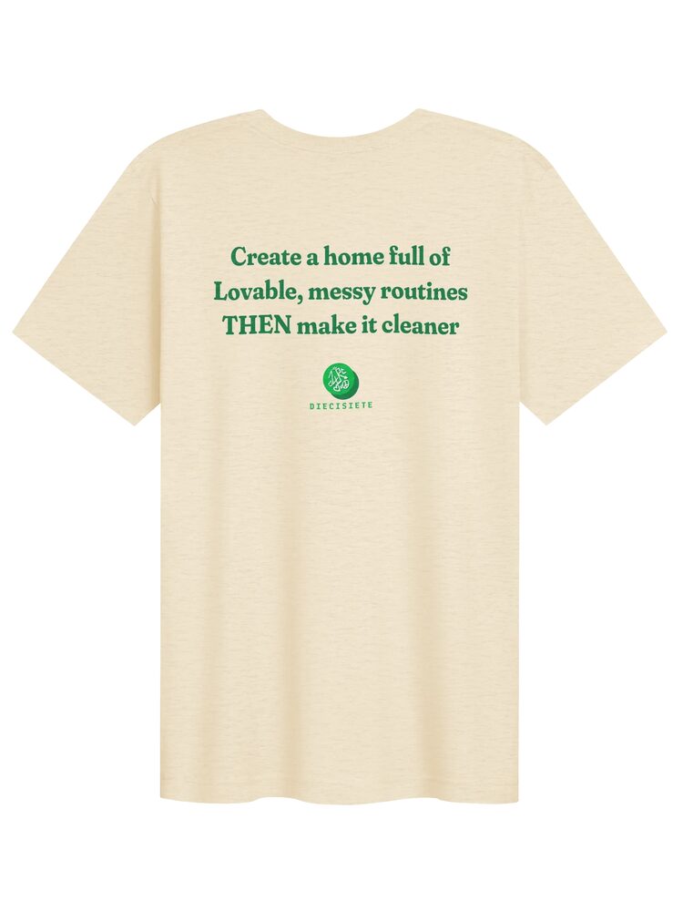 Lovable Messy Routines Tee, Heather Natural, photo 2