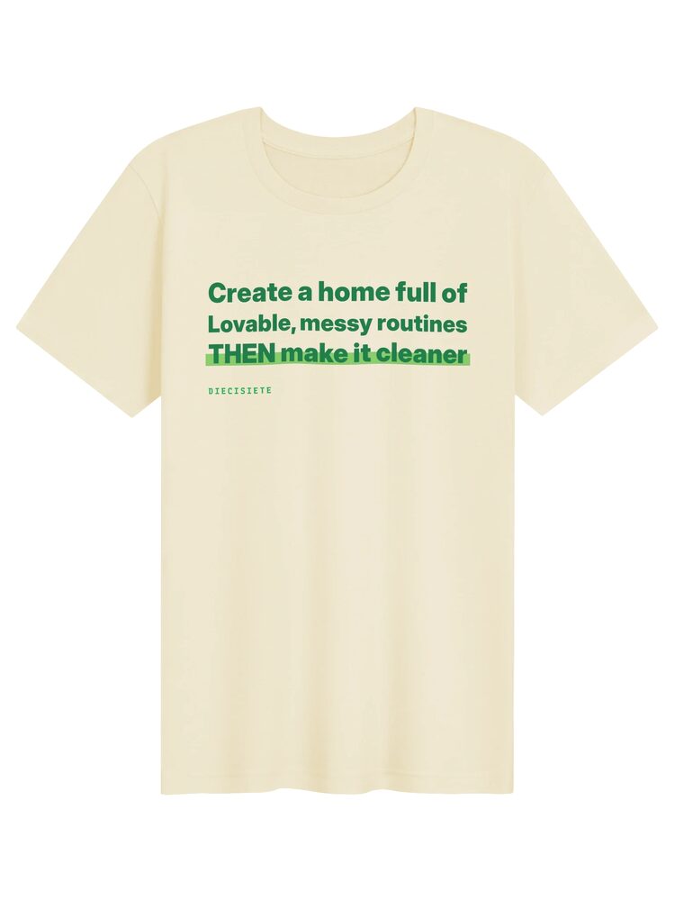 Lovable Messy Routines Tee, Natural