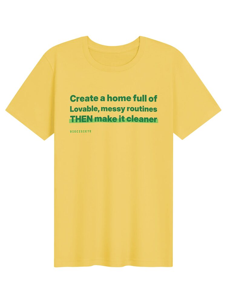 Lovable Messy Routines Tee, Yellow