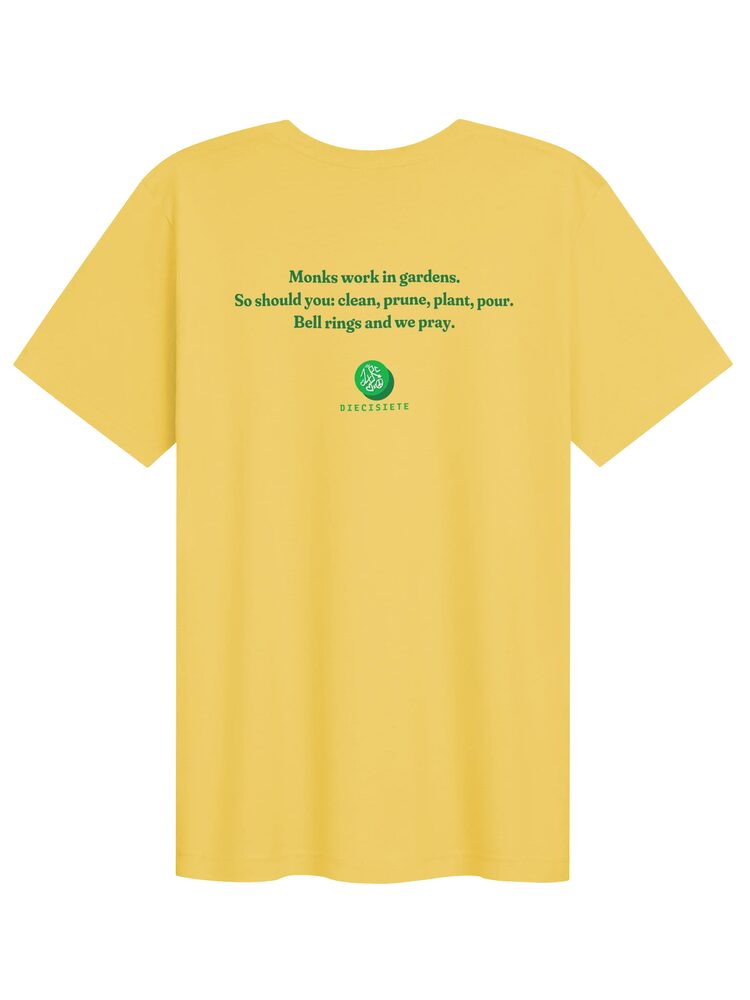 Monks Work in Gardens Tee, Yellow, photo 2