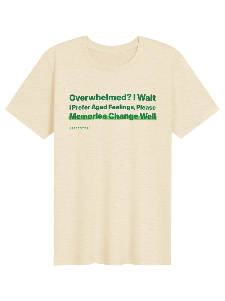 "Overwhelmed? I Wait" Haiku Tee, Heather Natural