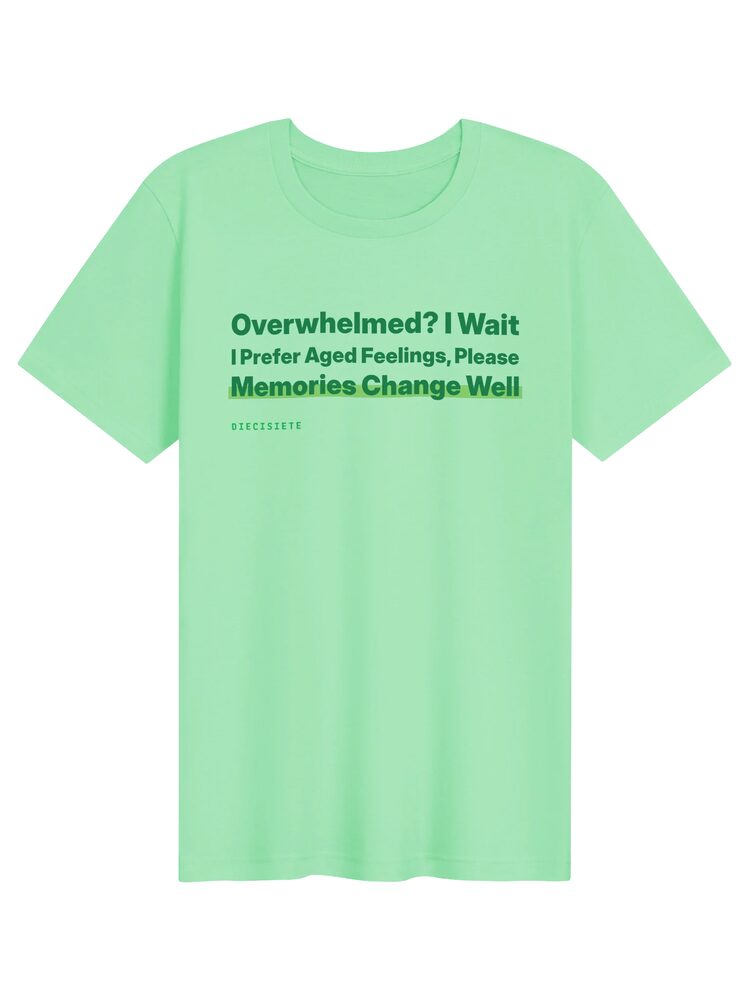 "Overwhelmed? I Wait" Haiku Tee, Mint