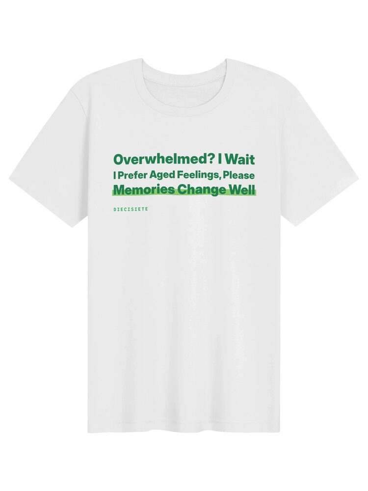 "Overwhelmed? I Wait" Haiku Tee, White