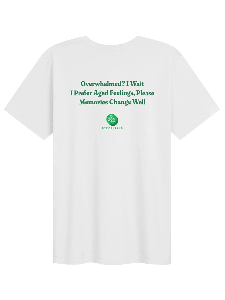 "Overwhelmed? I Wait" Haiku Tee, White, photo 2