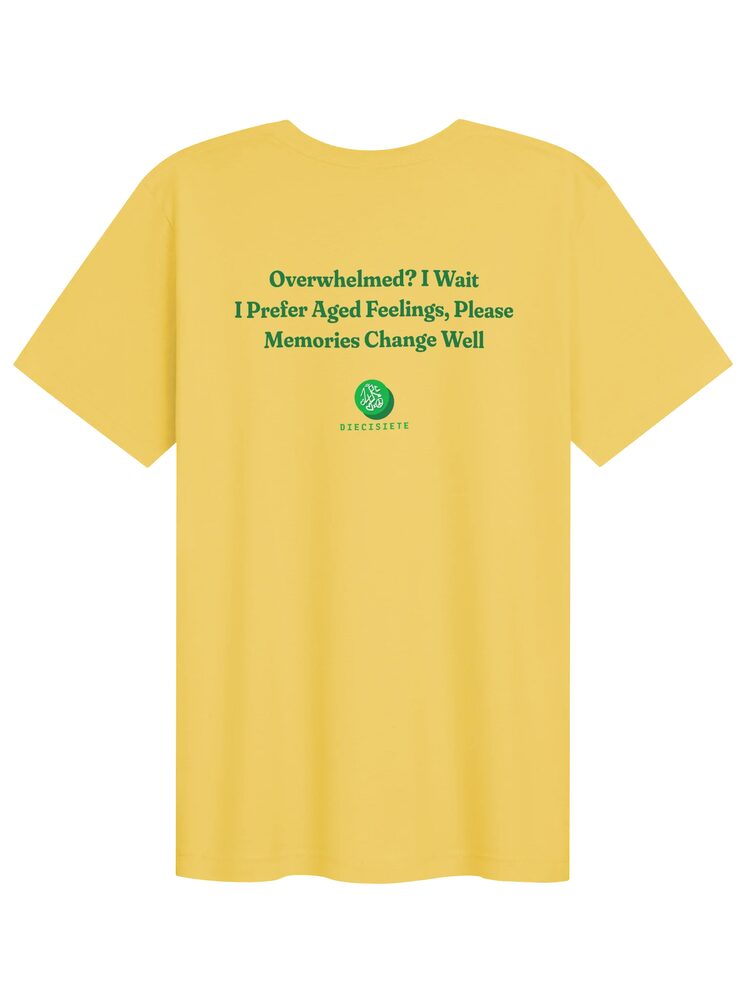 "Overwhelmed? I Wait" Haiku Tee, Yellow, photo 2