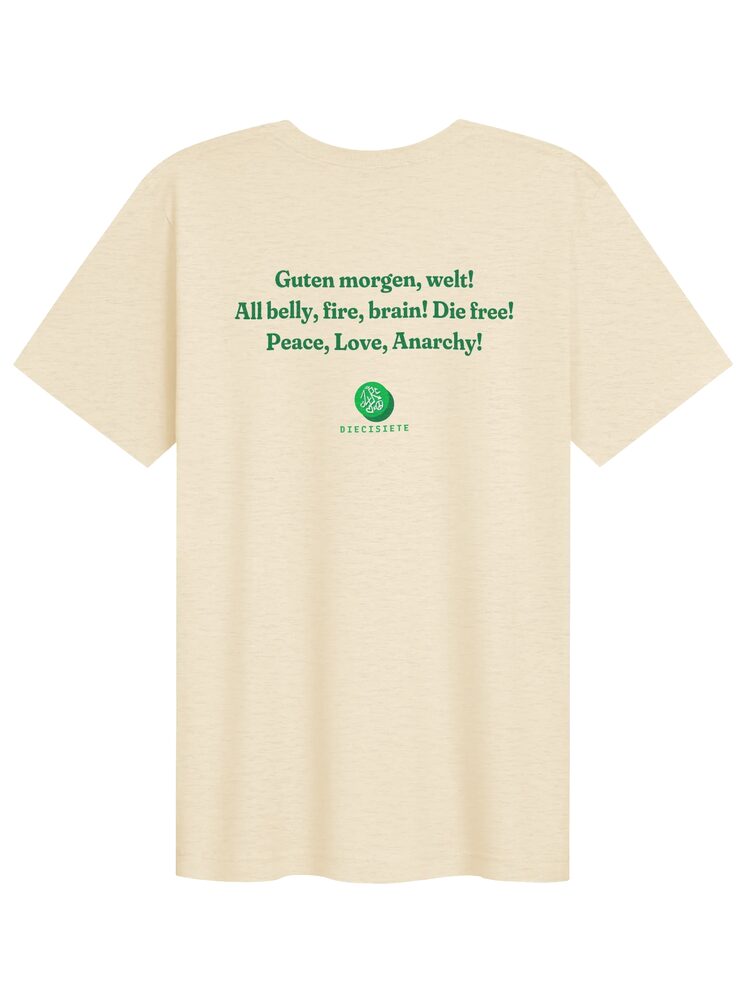 Peace, Love, Anarchy Tee, Heather Natural, photo 2