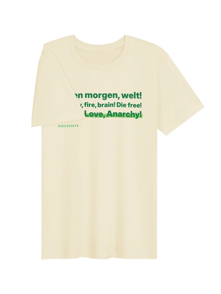 Peace, Love, Anarchy Tee, Natural, photo 3