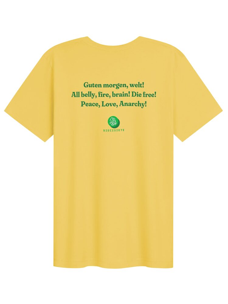 Peace, Love, Anarchy Tee, Yellow, photo 2