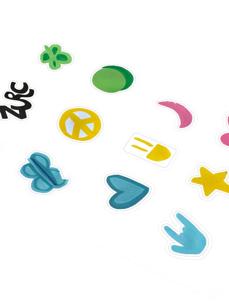 ZURC Big Marks Sticker Sheet, White, photo 2