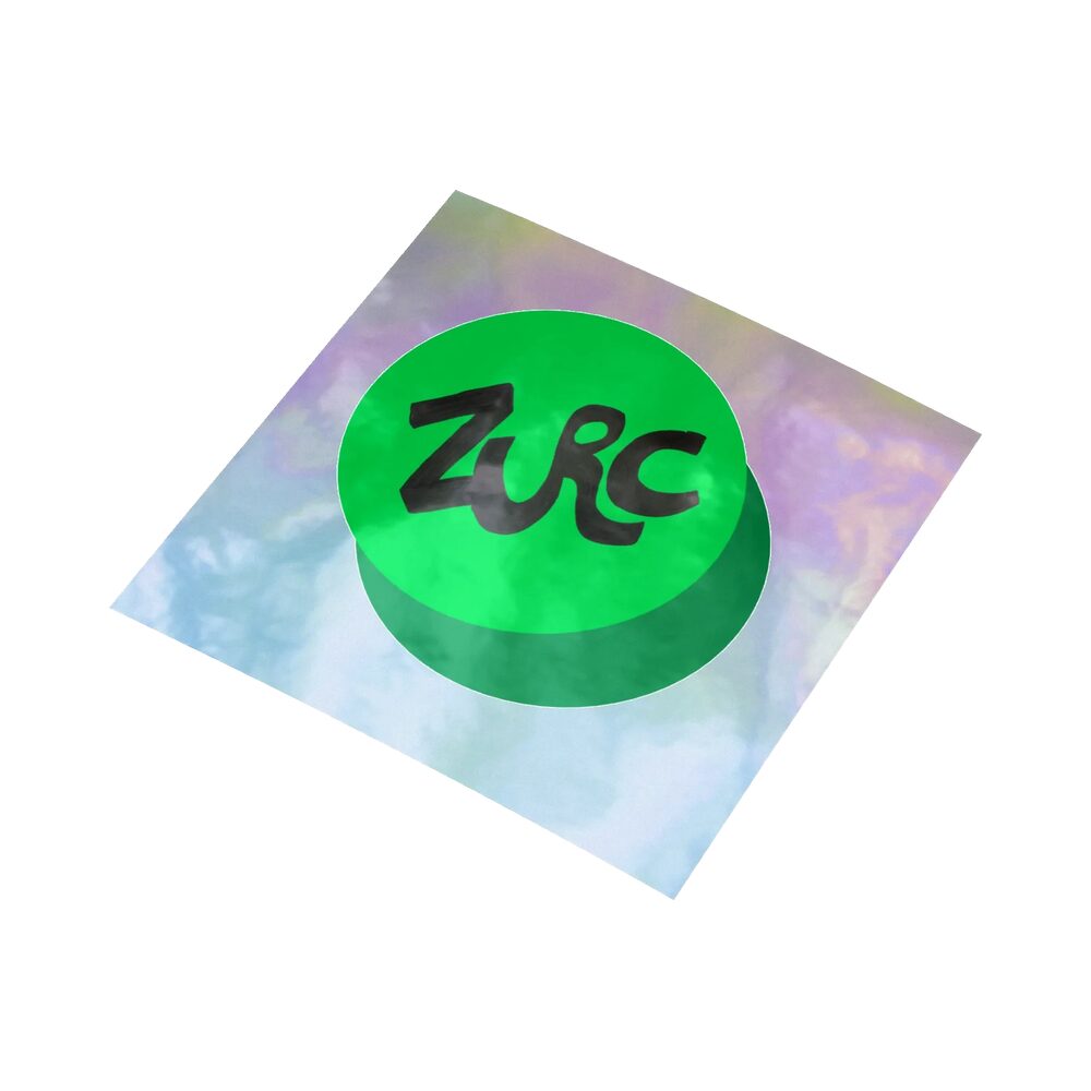 ZURC Green Circle Holographic Sticker Sheet, Grey, photo 3