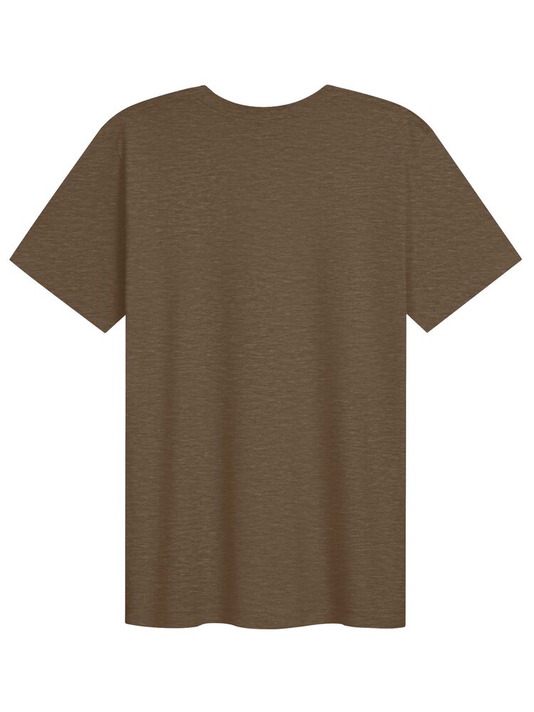 ZURC Left Chest Logo Tee, Heather Brown, photo 2