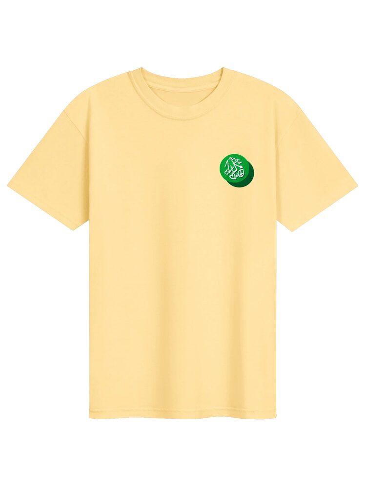 ZURC LOGO Embroidered/Printed Tee, Butter