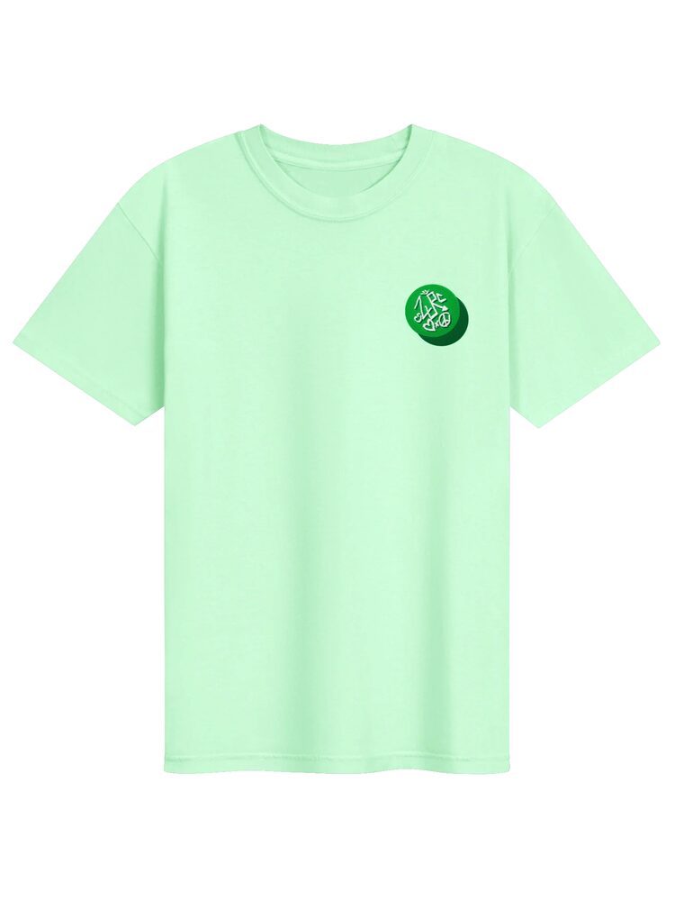 ZURC LOGO Embroidered/Printed Tee, Island Reef