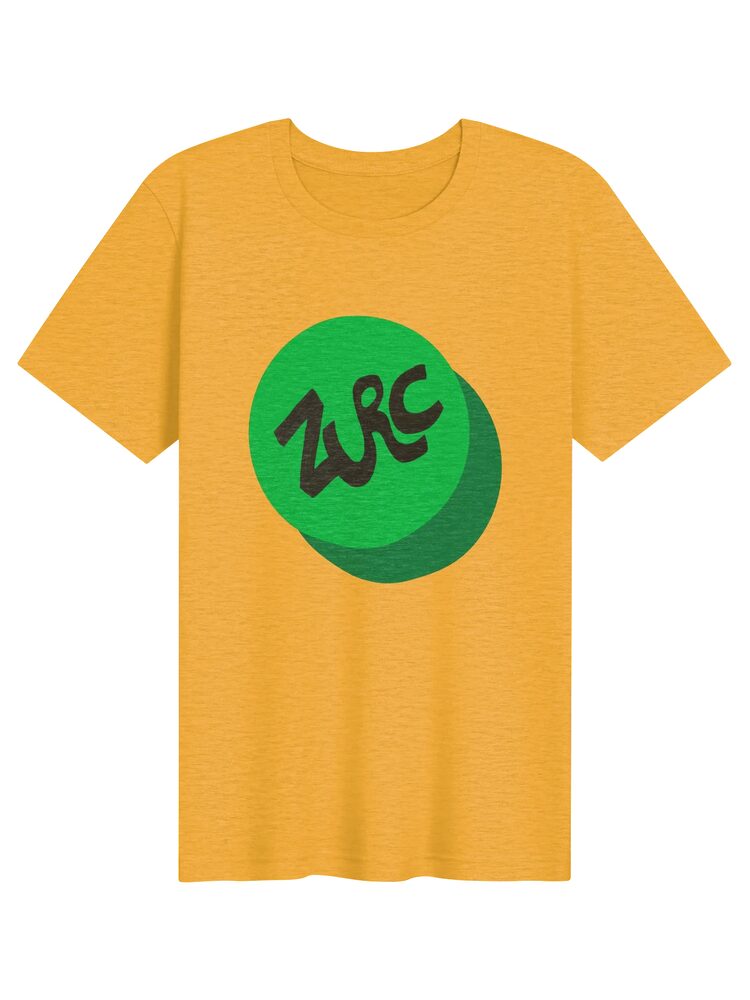 ZURC Logo Tee, Heather Yellow Gold