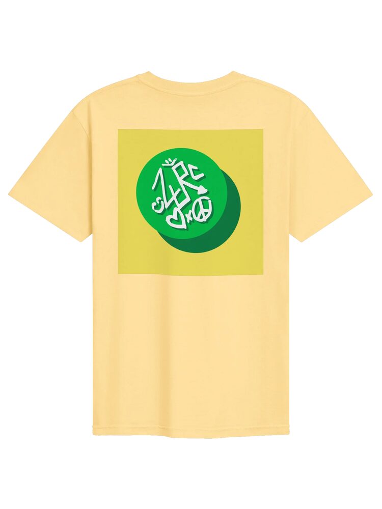 ZURC LOGO Yellow+Green Embroidered/Printed Tee, Butter, photo 2