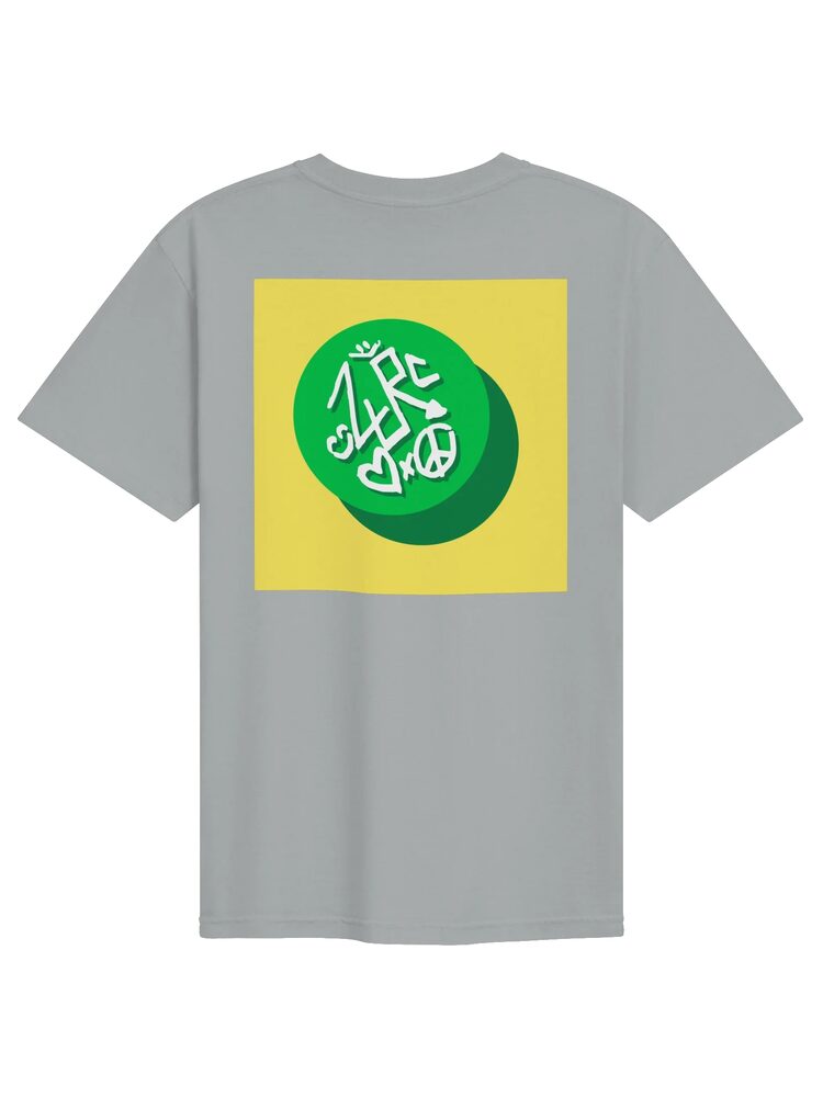 ZURC LOGO Yellow+Green Embroidered/Printed Tee, Granite, photo 2
