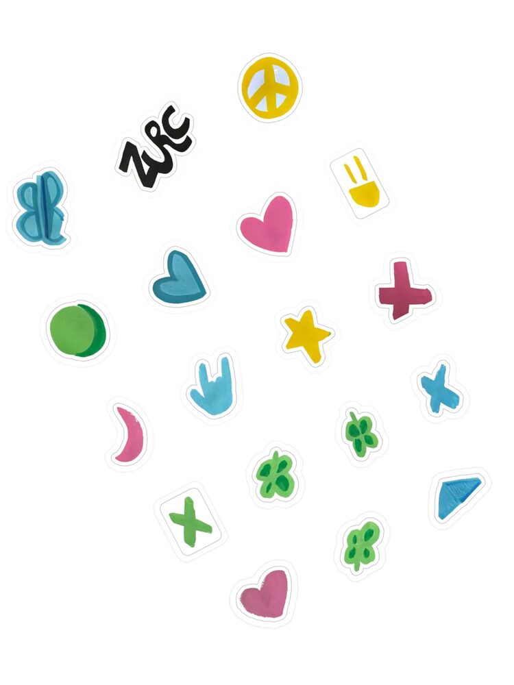 ZURC Marks Sticker Sheet, White