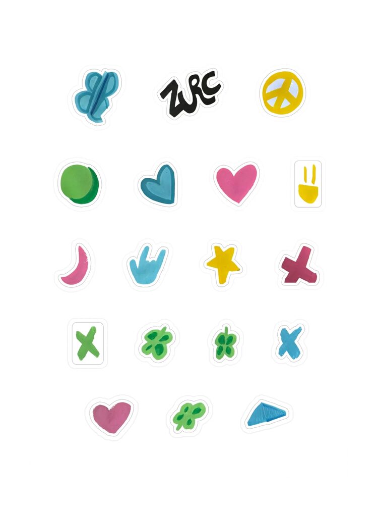 ZURC Marks Sticker Sheet, White, photo 3