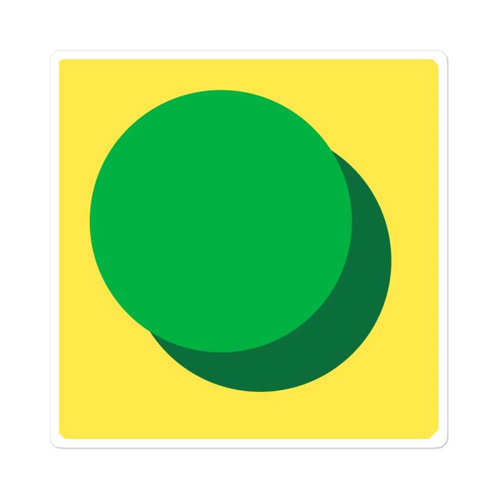 ZURC Sticker YELLOW - Die-Cut, Blank, Satin, photo 4